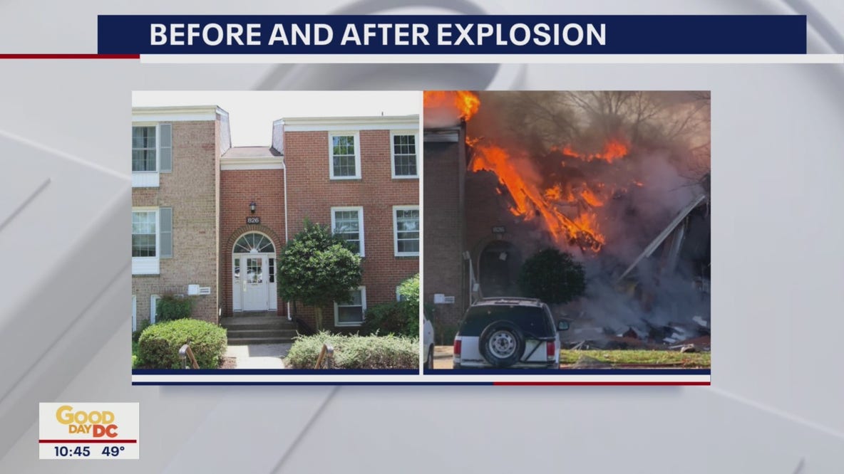 Before and after photos of apartment complex explosion